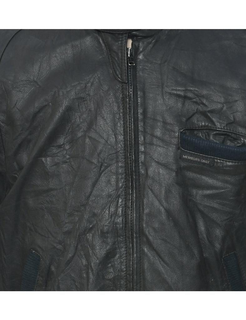 Members Only Leather Jacket - XL