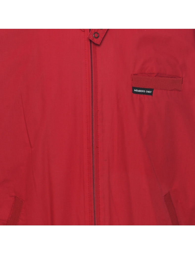 Members Only Red Harrington Jacket - L