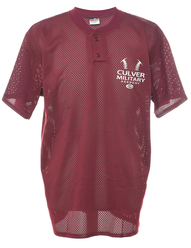 Mesh Culver Military Academy Plain T-shirt - L