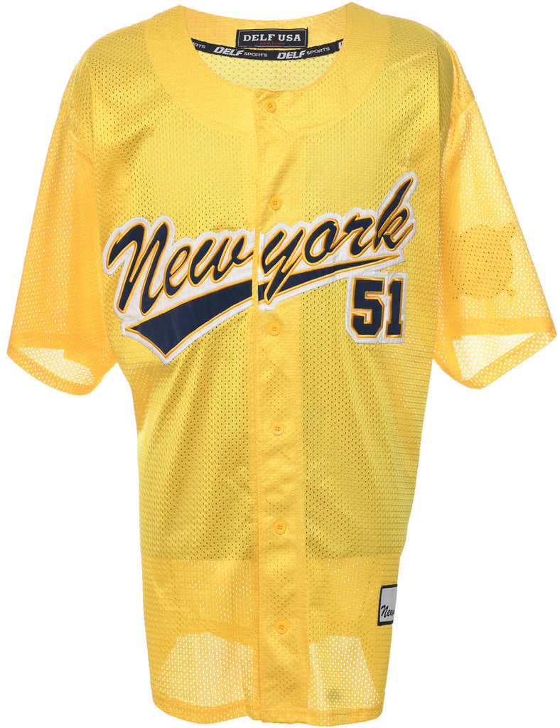 Mesh New York Printed T-shirt - L