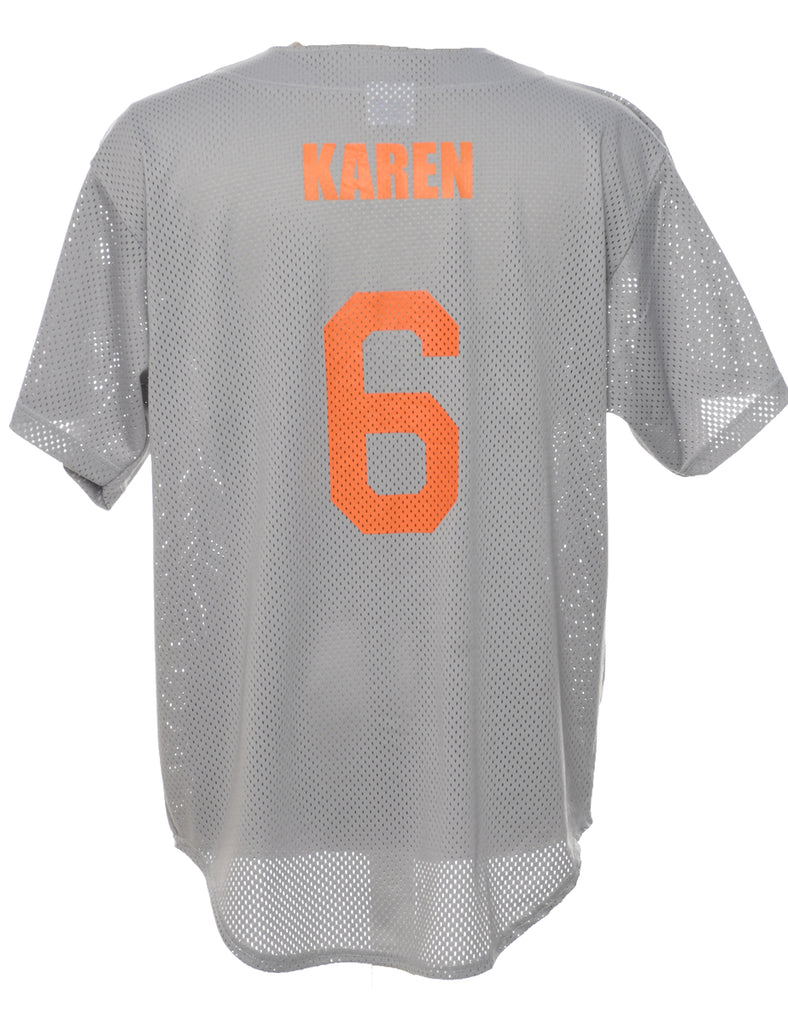 Mesh Printed T-shirt - L