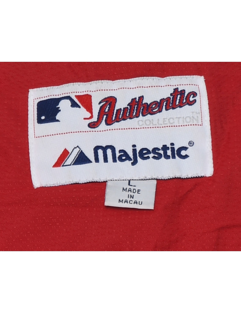 MLB Red Nylon Jacket - L