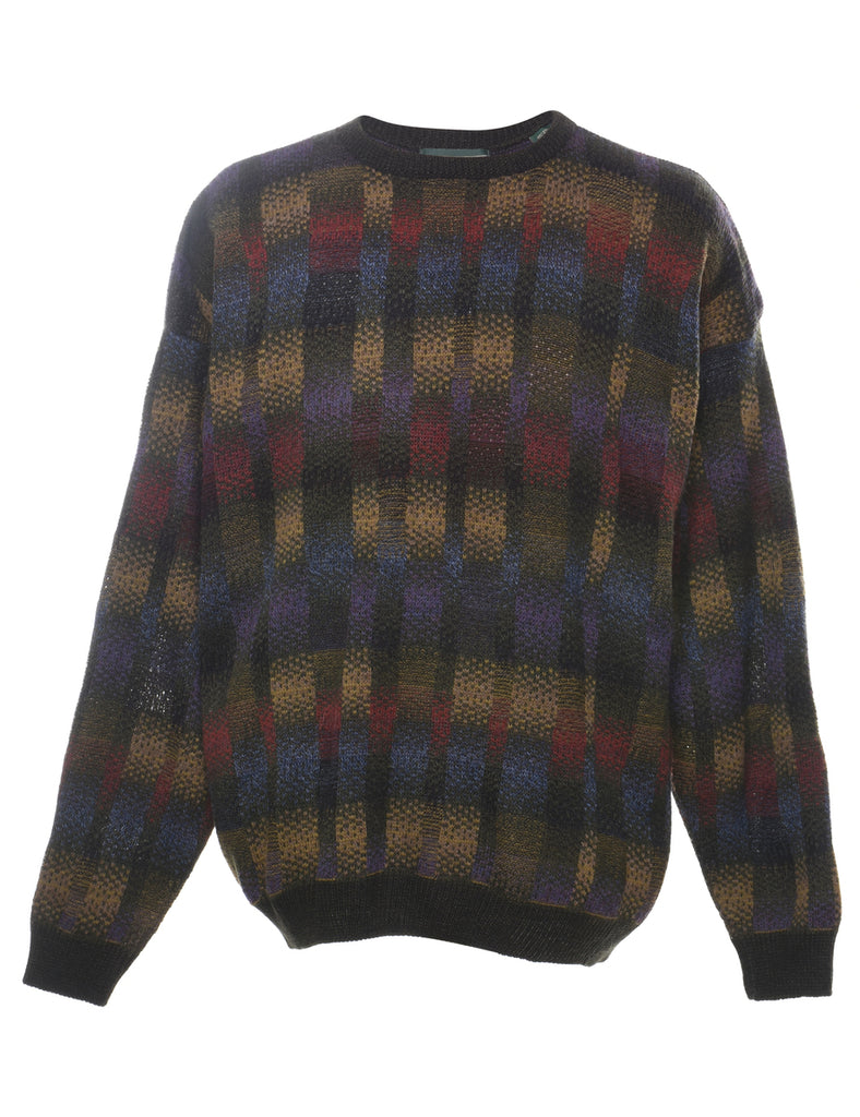 Multi-colour Checked Jumper - XL