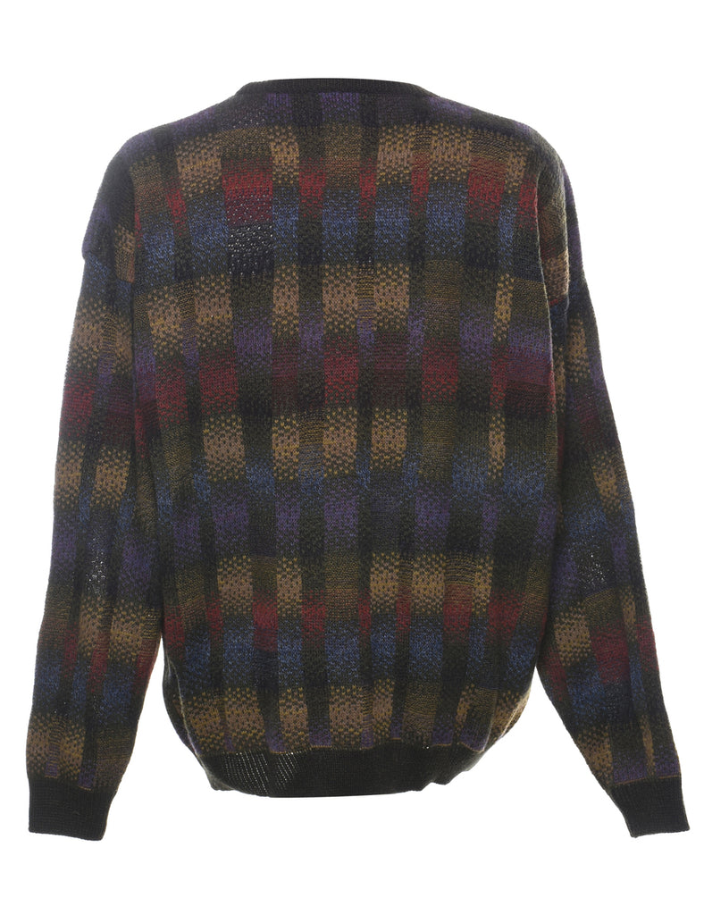 Multi-colour Checked Jumper - XL