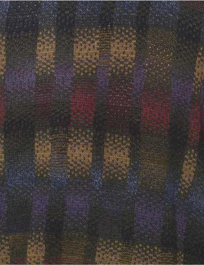 Multi-colour Checked Jumper - XL