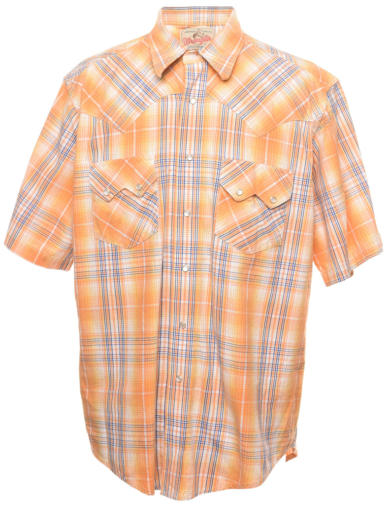Multi-colour Checked Western Shirt - L