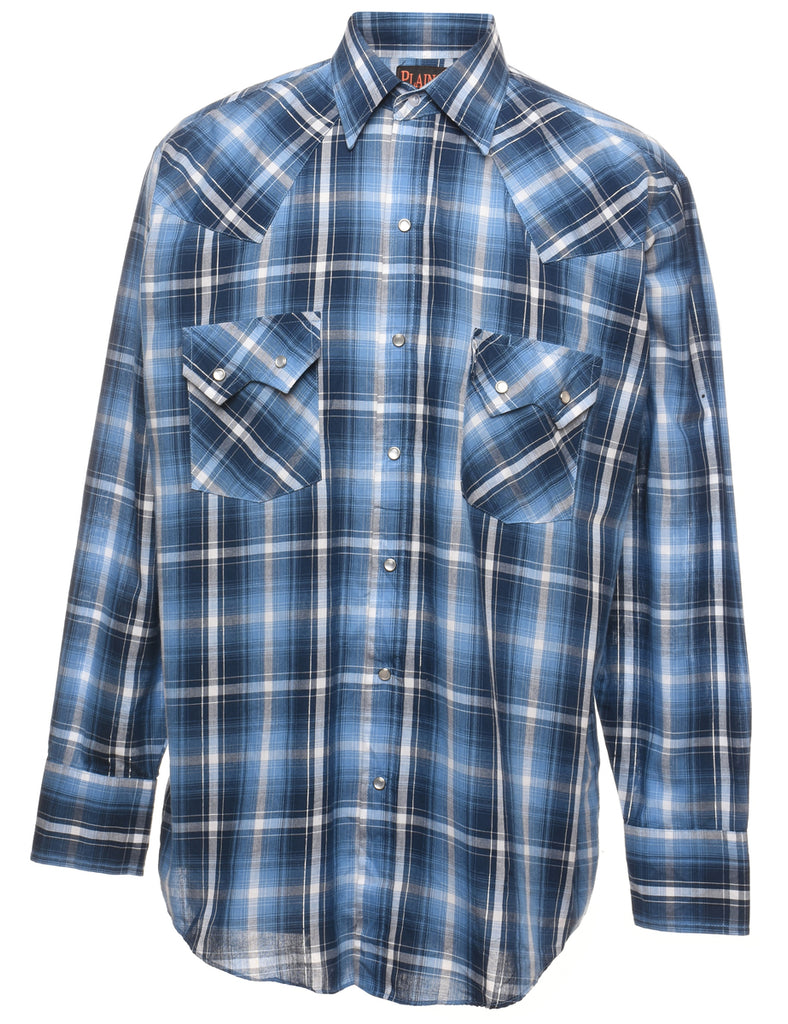 Multi-colour Checked Western Shirt - M