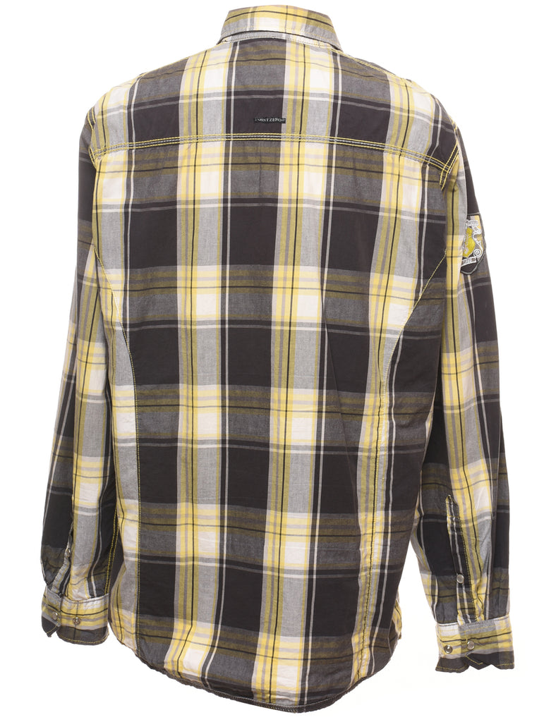 Multi-colour Checked Western Shirt - M