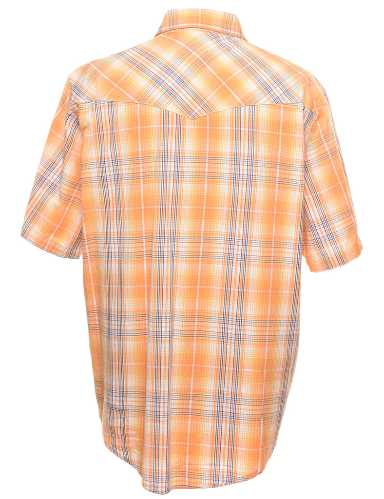 Multi-colour Checked Western Shirt - L