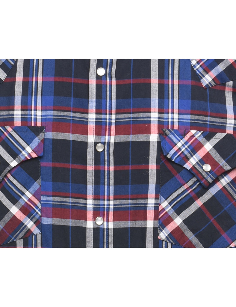 Multi-colour Checked Western Shirt - L