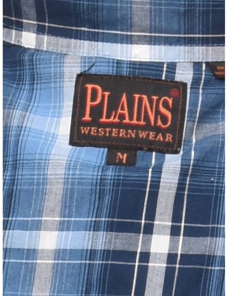 Multi-colour Checked Western Shirt - M