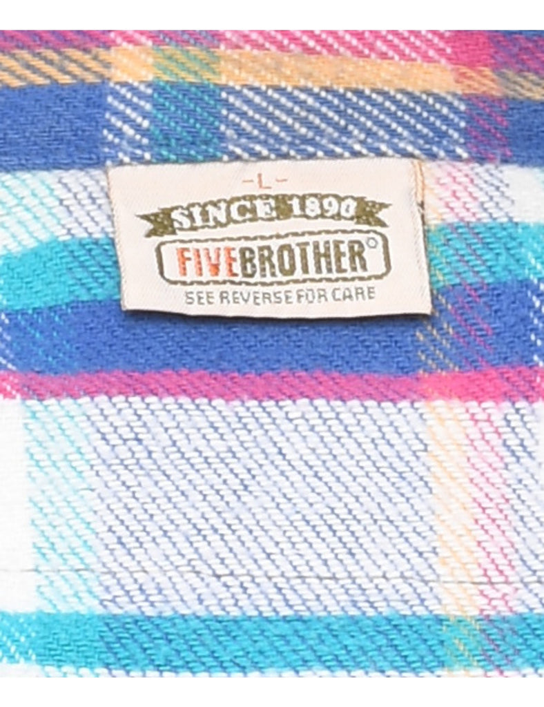 Multi-Colour Classic Checked Shirt - L