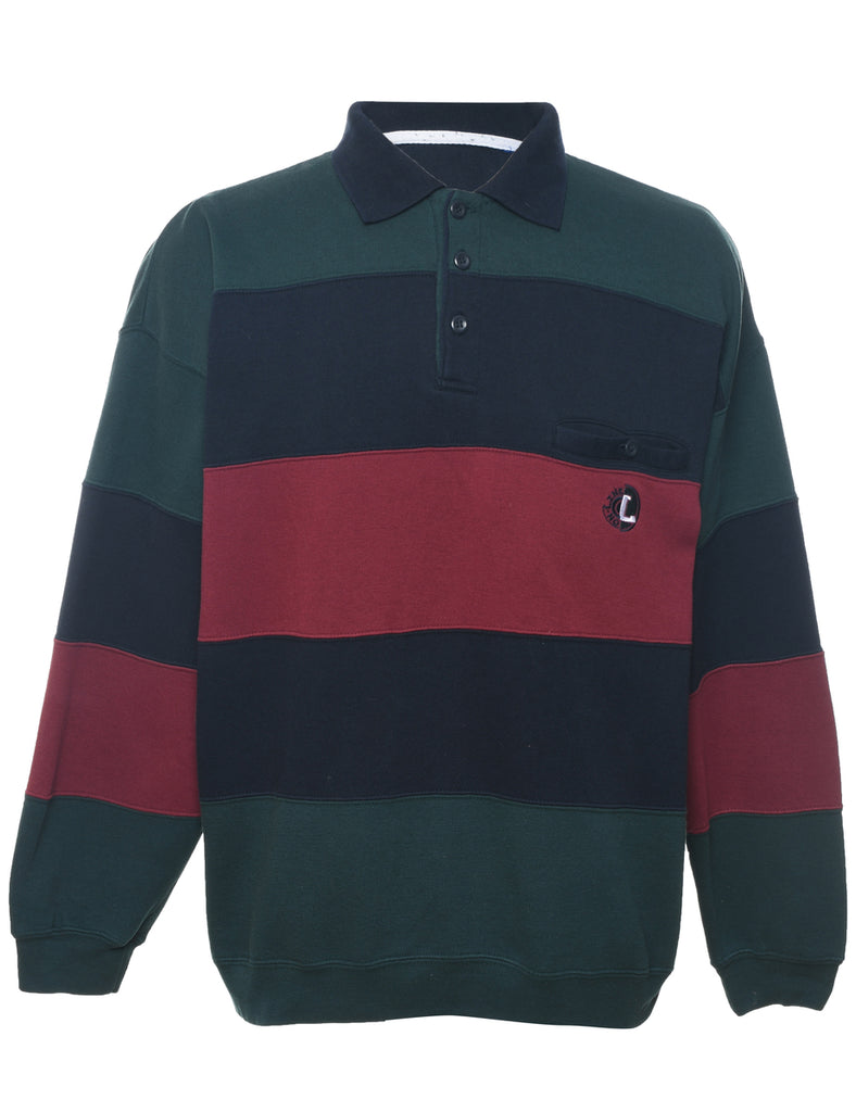 Multi-Colour Striped Sweatshirt - L