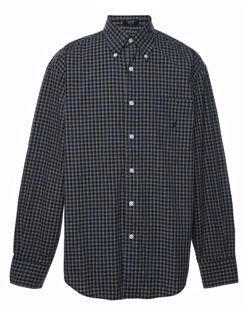 Nautica Black Checked Shirt - L