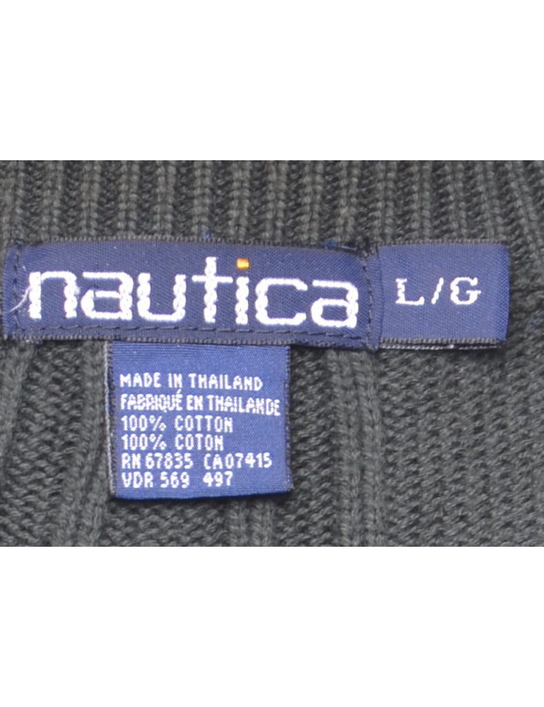 Nautica Cable Knit Jumper - L