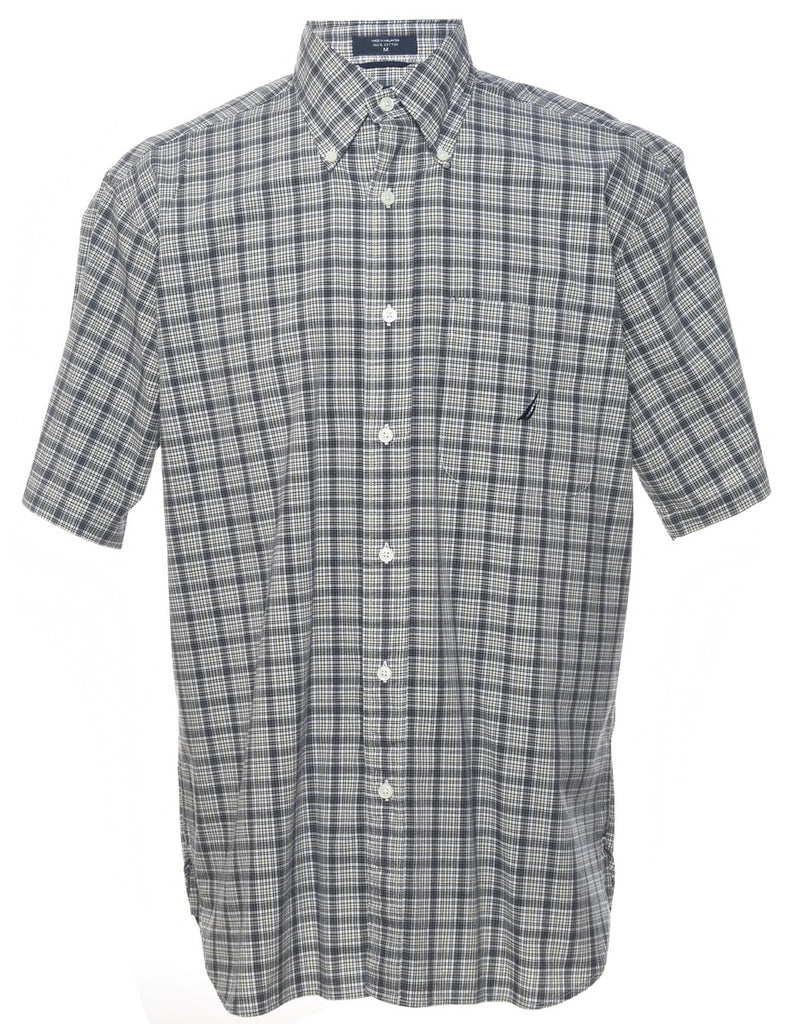 Nautica Checked Grey Shirt - M