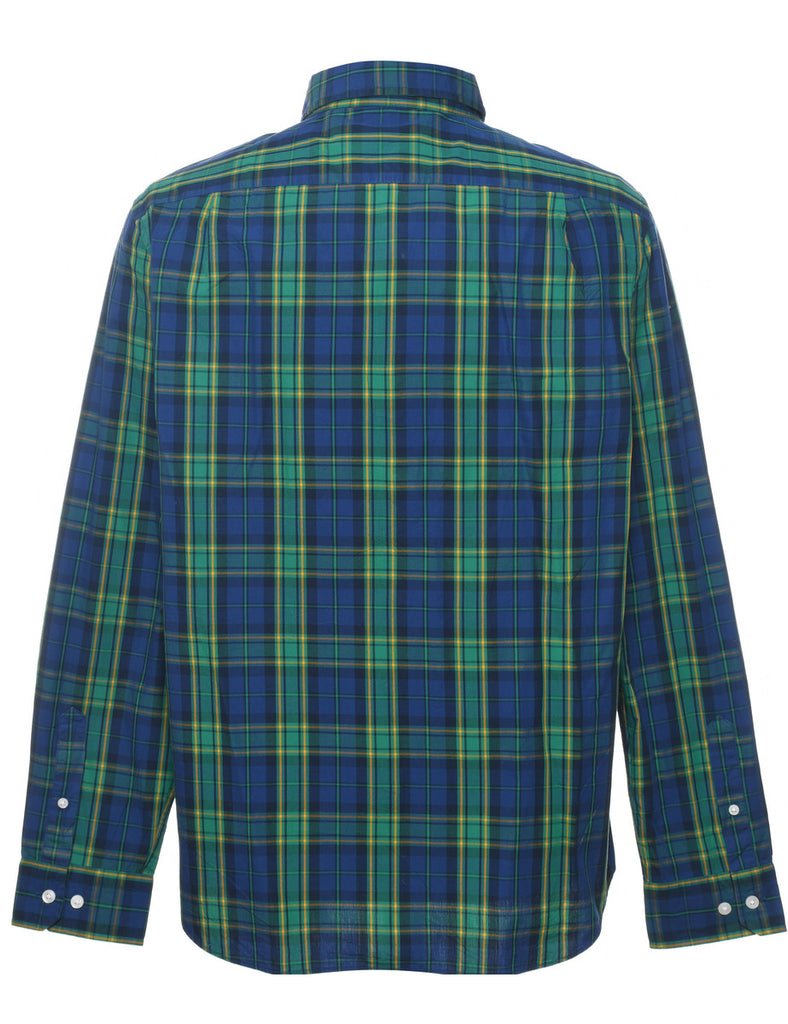 Nautica Checked Navy & Green Shirt - L