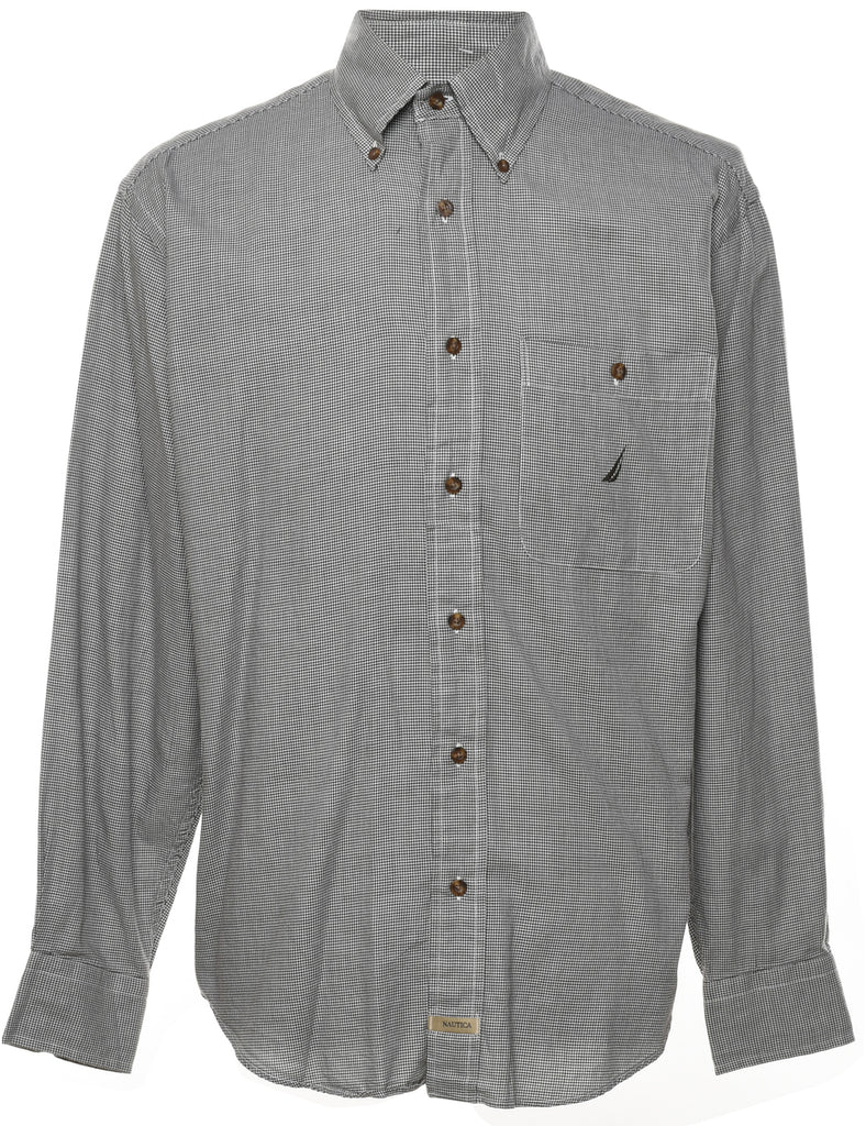 Nautica Dogtooth Checked Shirt - M