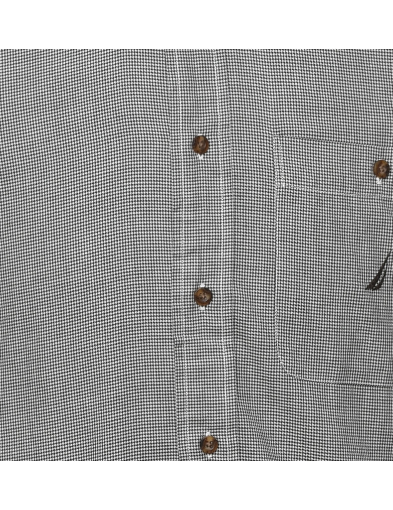 Nautica Dogtooth Checked Shirt - M