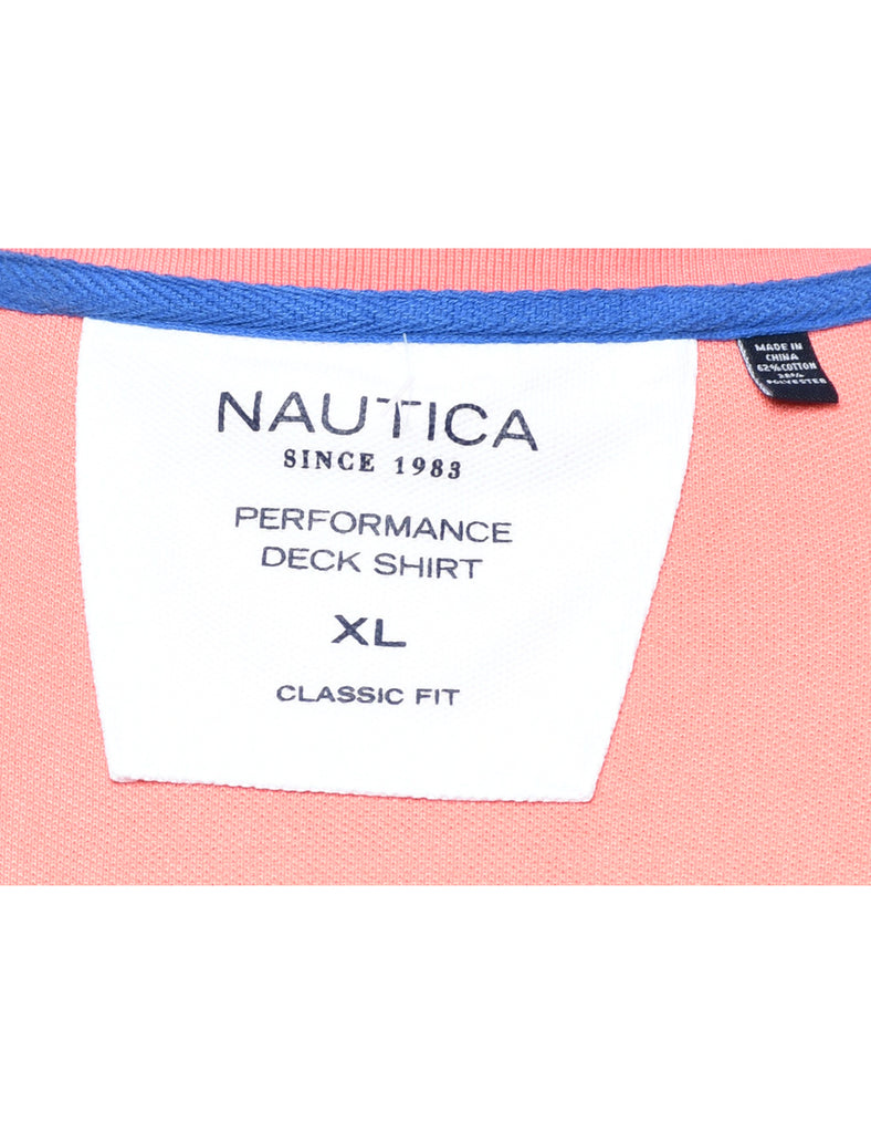 Nautica Pale Pink Polo T-shirt - XL