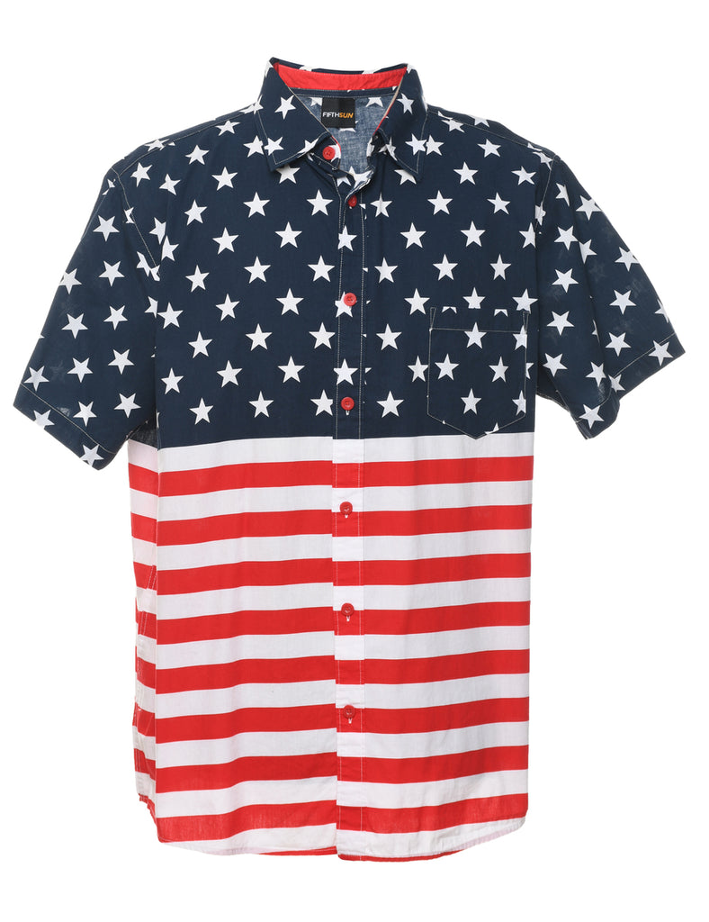 Nautical Print Shirt - L