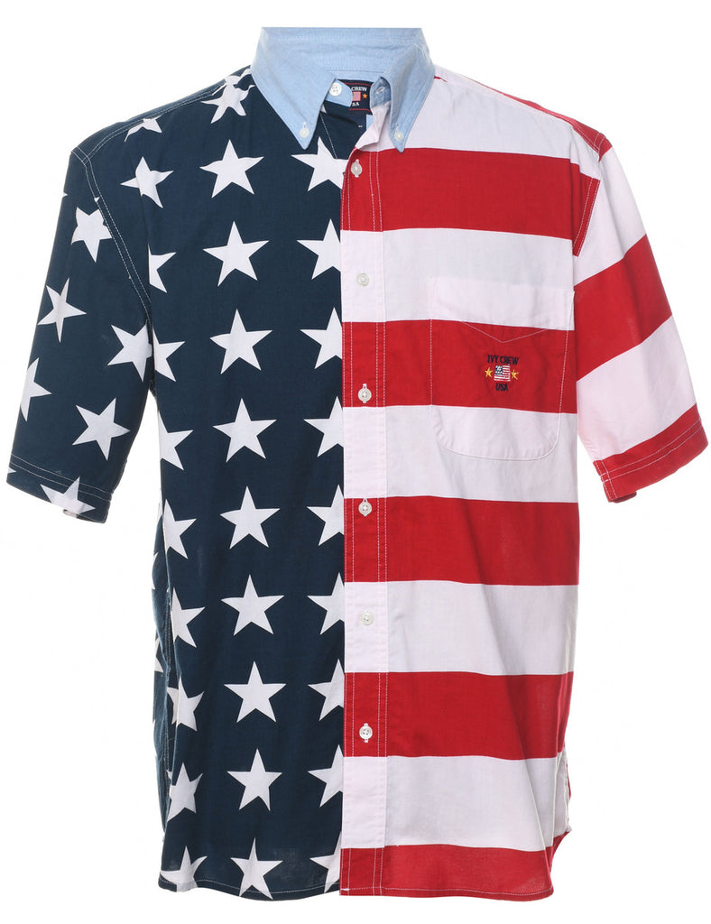 Nautical Short Sleeved Shirt - M