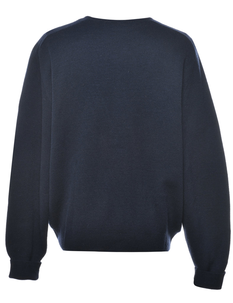 Navy Cardigan - L