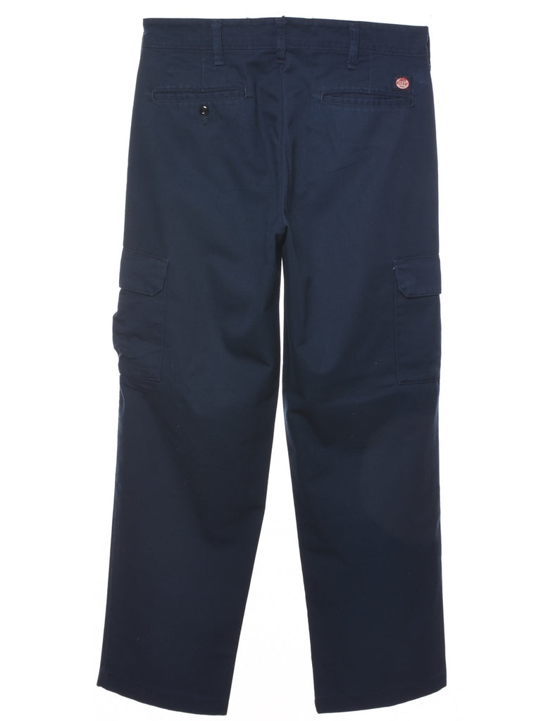 Navy Cargo Trousers - W32 L32