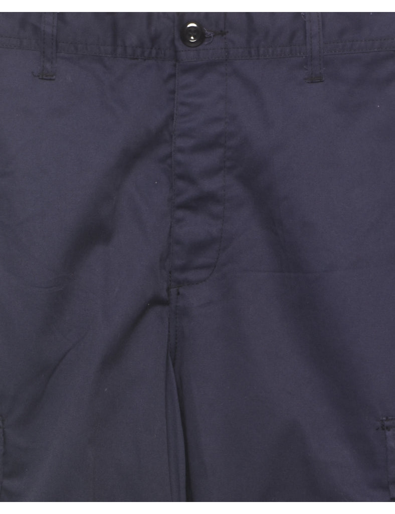 Navy Cargo Trousers - W33 L32