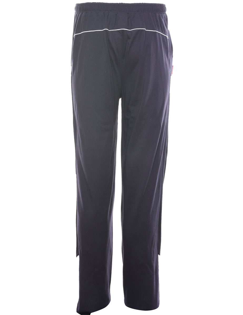 Men's Navy Classic Slazenger Track Pants Blue, L Beyond Retro