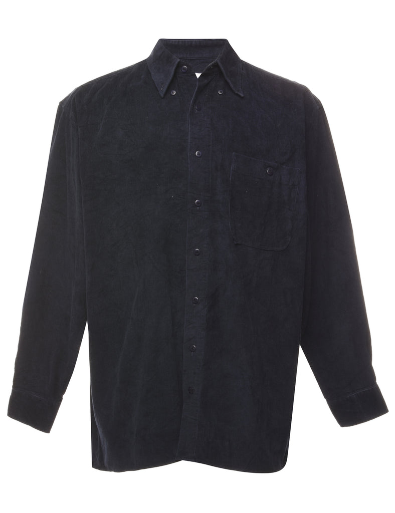 Navy Corduroy Shirt - M