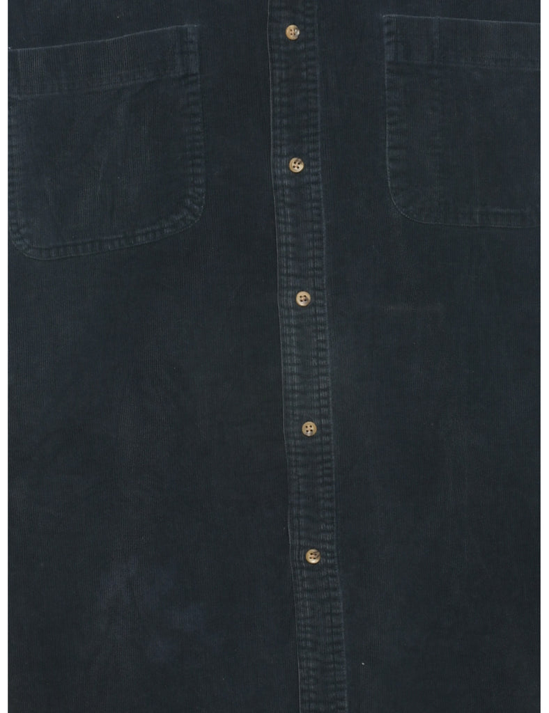 Navy Corduroy Shirt - L
