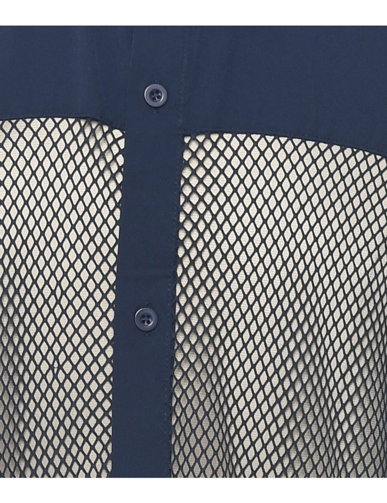 Navy Mesh Shirt - XL
