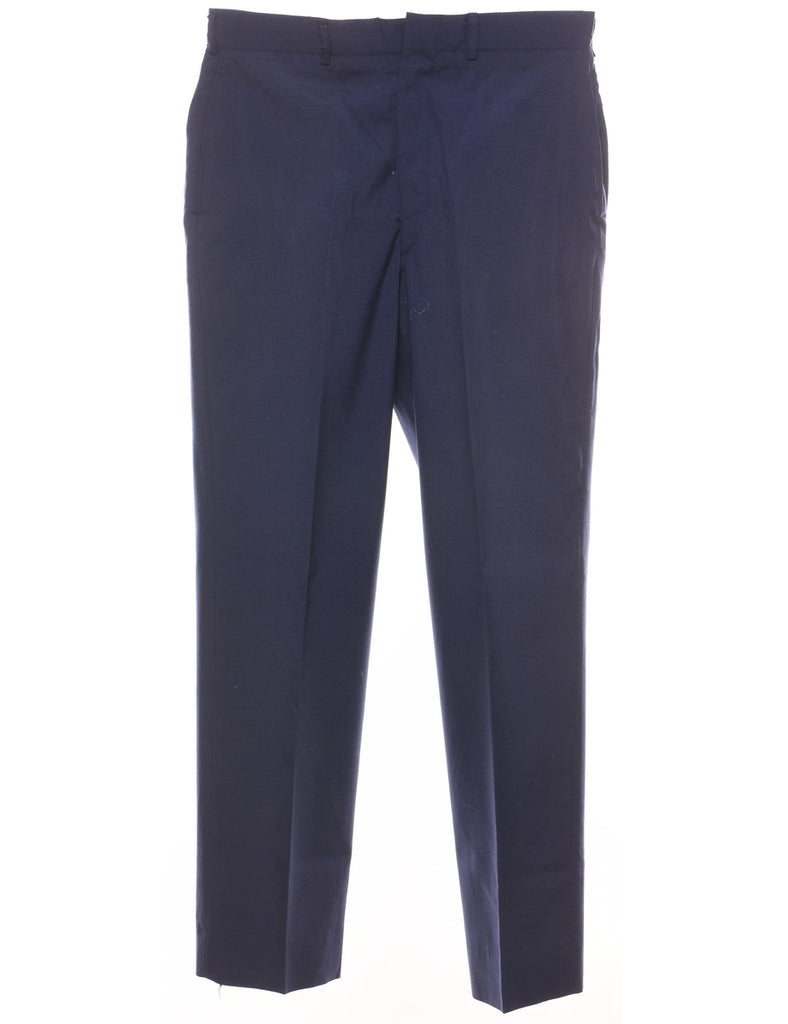 Navy Tapered Trousers - W32 L31
