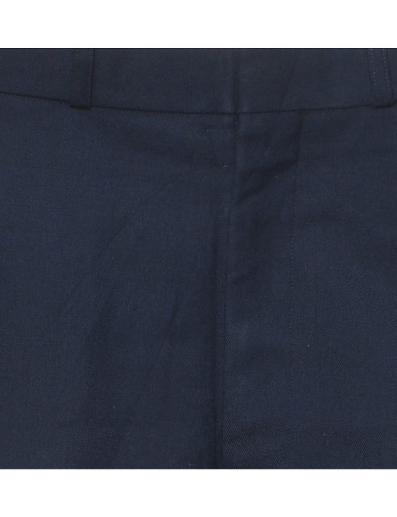 Navy Tapered Trousers - W32 L32