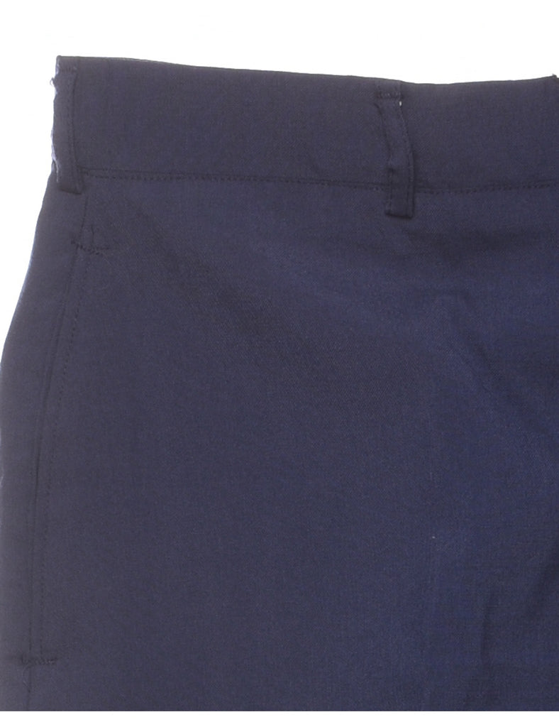 Navy Tapered Trousers - W32 L31