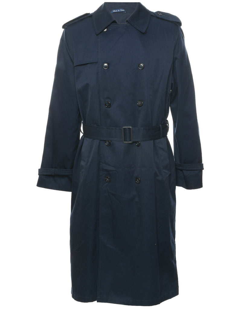 Navy Trench Coat - XL