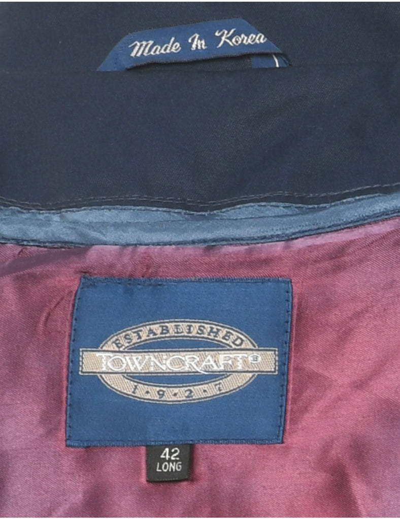 Navy Trench Coat - XL