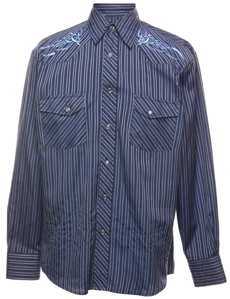 Navy Western Shirt - M