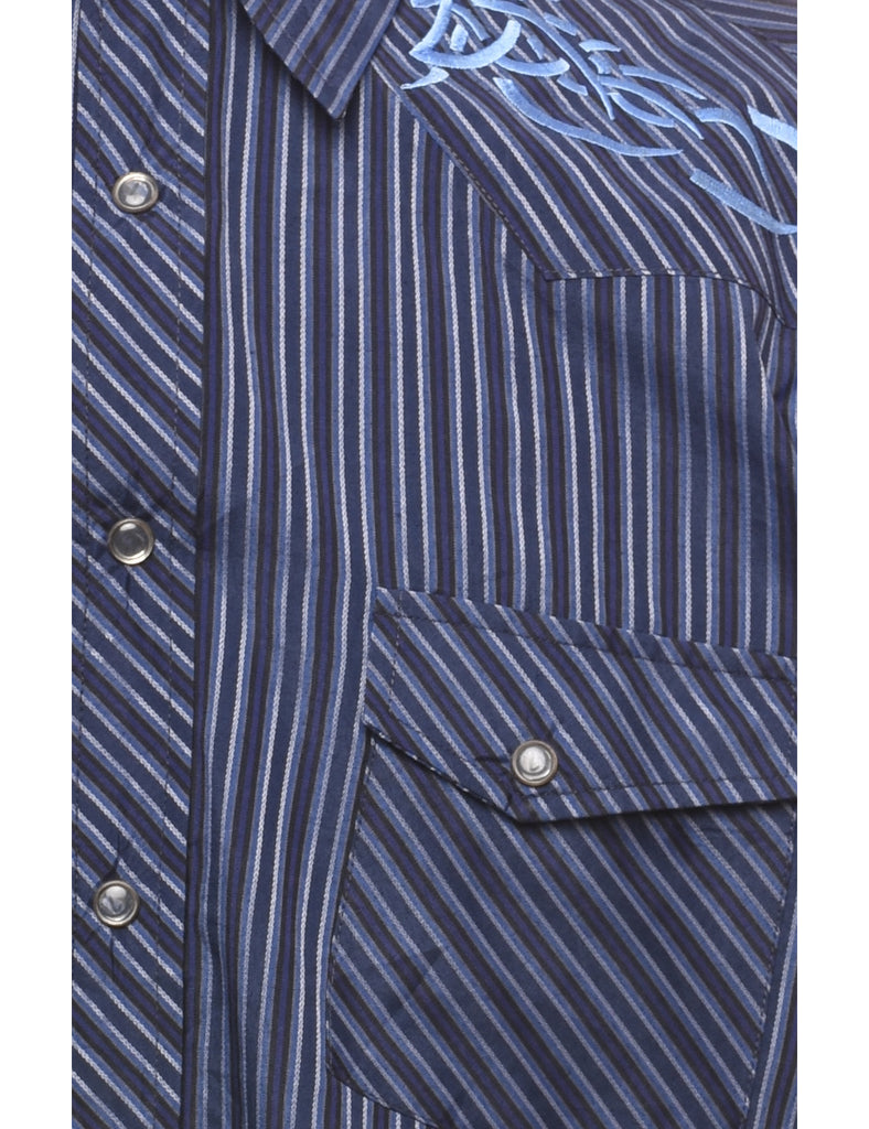 Navy Western Shirt - M