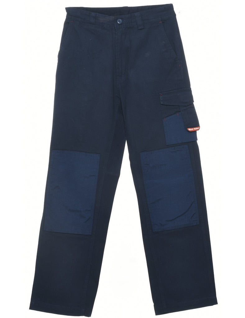 Navy Workwear Trousers - W27 L30
