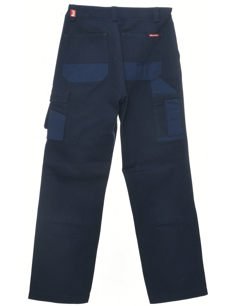 Navy Workwear Trousers - W27 L30