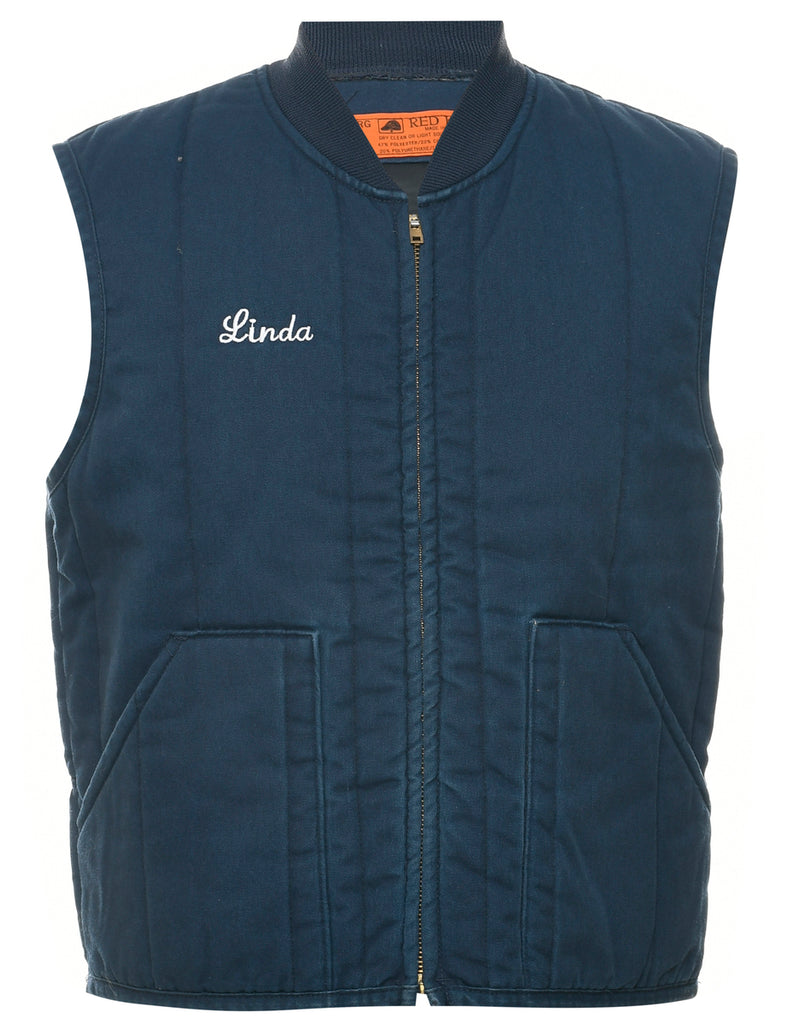 Navy Workwear Waistcoat - M