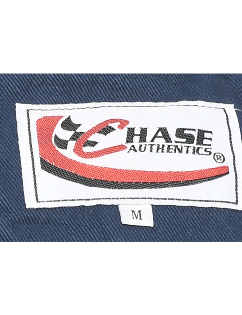 Navy Y2K Racing Jacket - M
