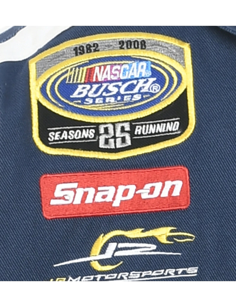 Navy Y2K Racing Jacket - M