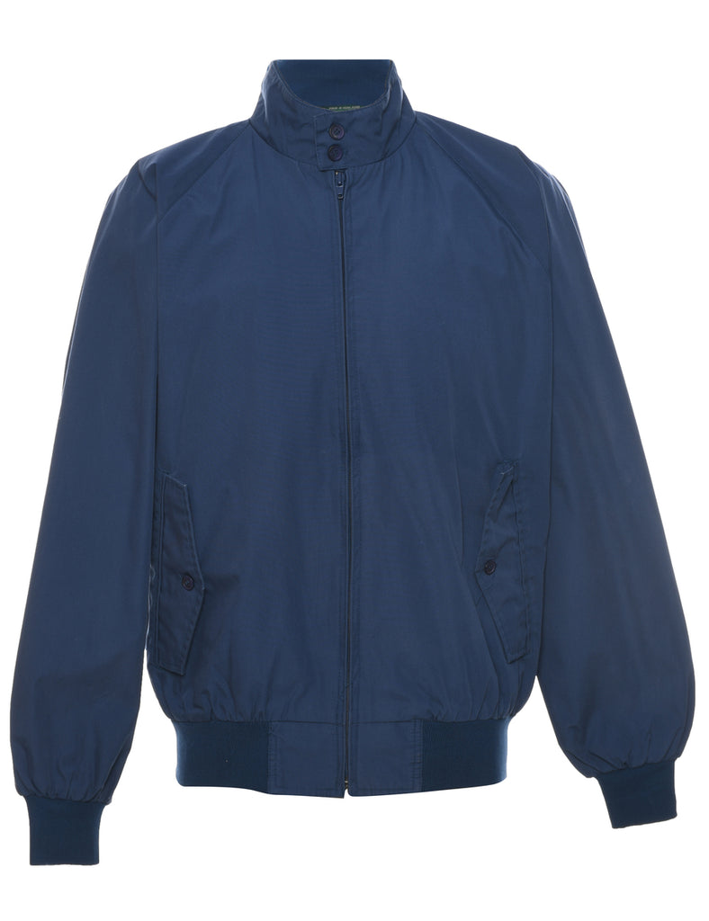 Navy Zip Front Jacket - M