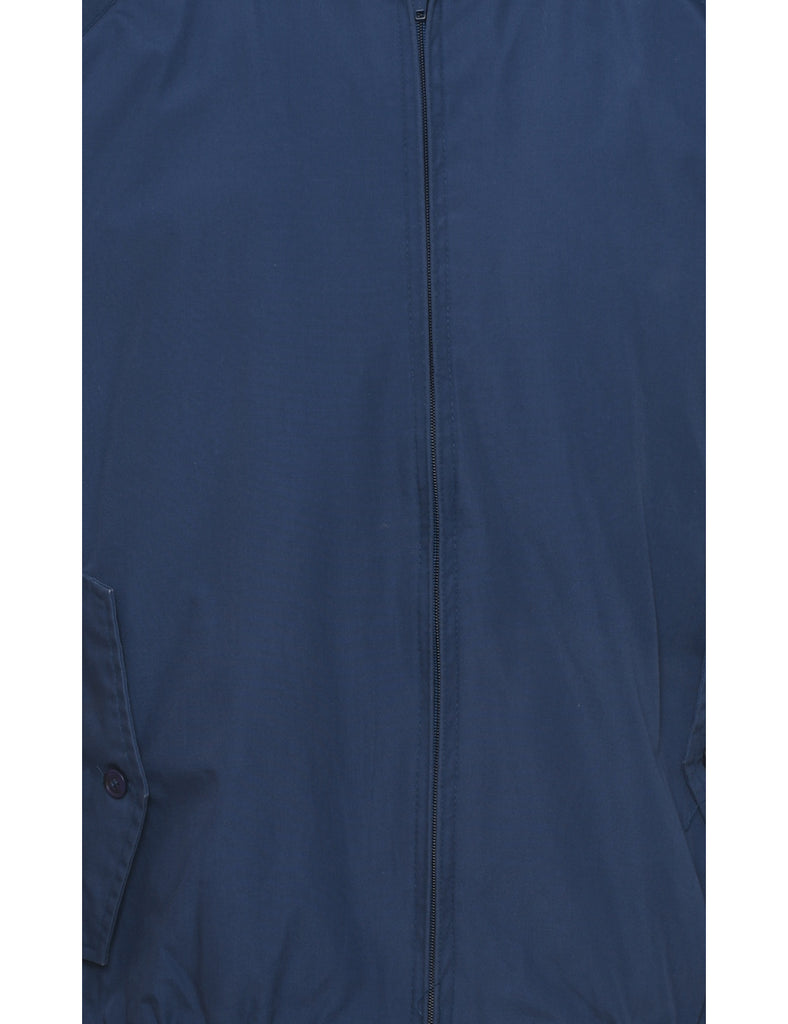 Navy Zip Front Jacket - M