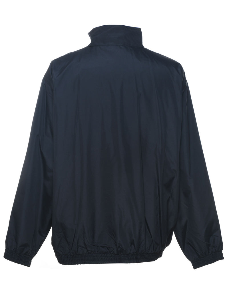 Navy Zip-Front Nylon Jacket - XL