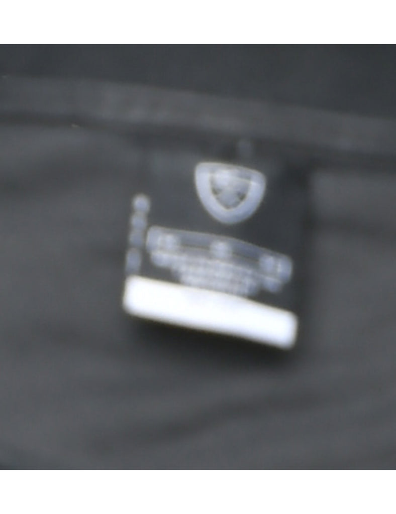 Nike Black & Grey Striped Polo Shirt - M