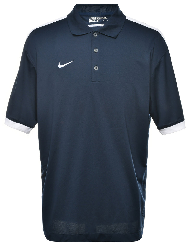 Nike Navy Polo T-shirt - L